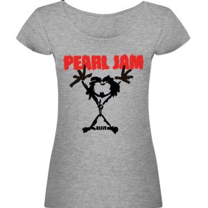 Polera gris Mujer Pearl Jam (D1)