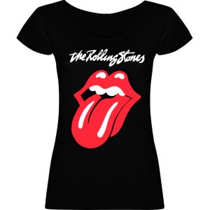 Polera negra Mujer The Rolling Stones