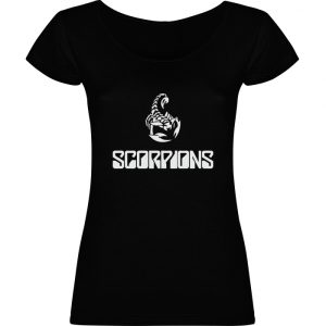 Polera negra mujer Scorpions