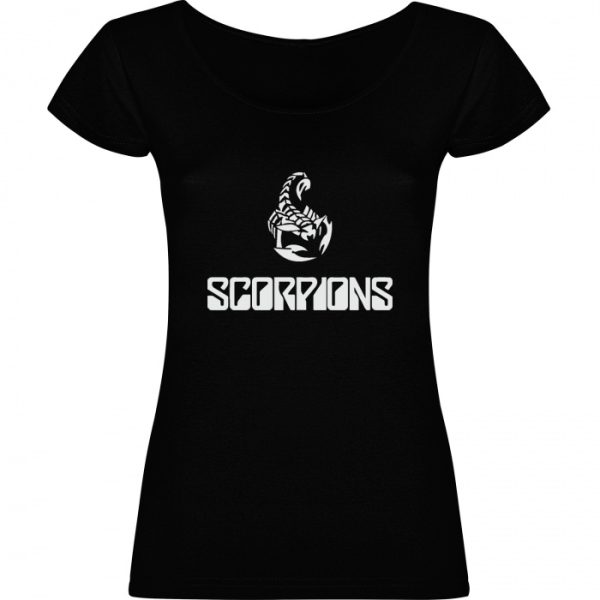 Polera negra mujer Scorpions